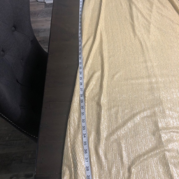 Calvin Klein woman dress gold gown - Picture 10 of 16